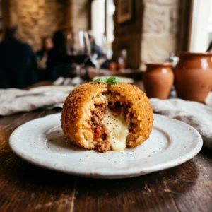 Arancini au ragoût de bœuf