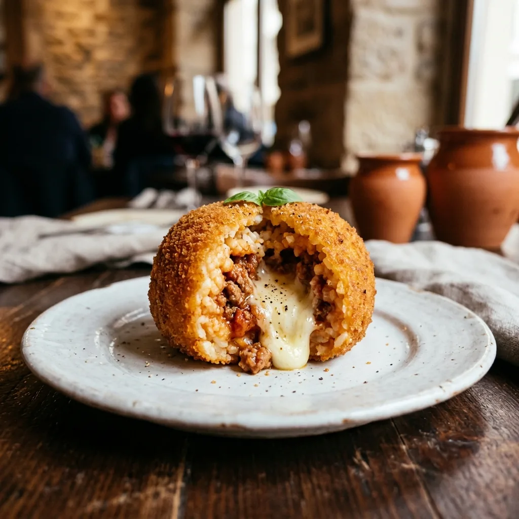 Arancini au ragoût de bœuf