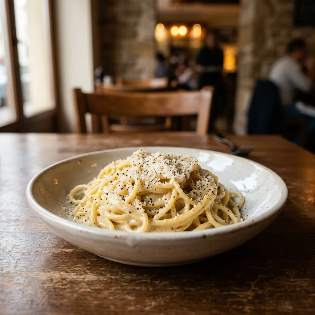 Spaghetti cacio e pepe
