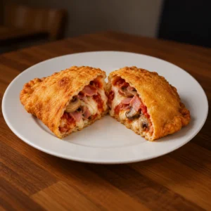 Panzerotto jambon et champignons