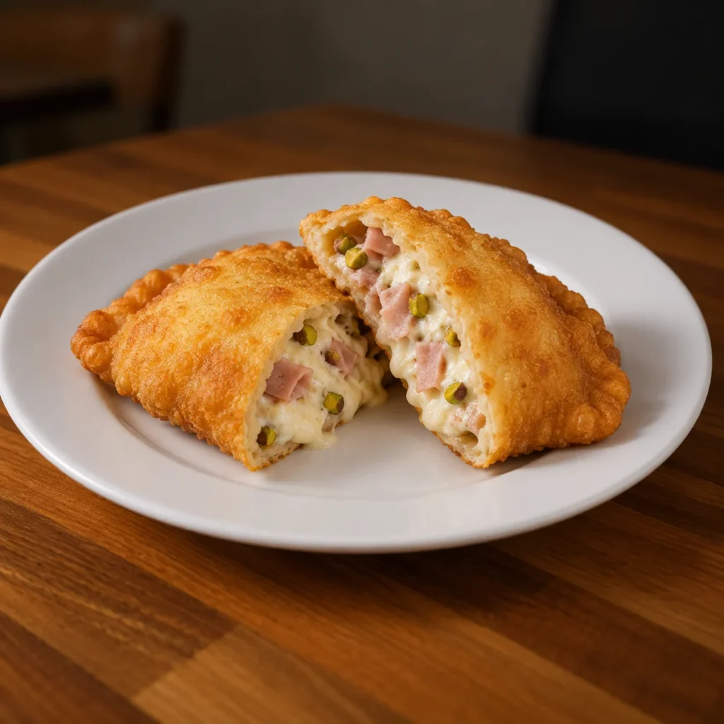 Panzerotto mortadelle et pistache