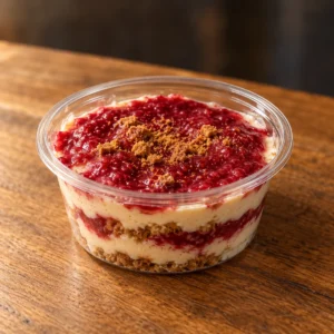 Tiramisu spéculoos et framboise